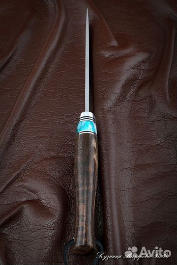 Нож Барс сталь Х12мф-сатин рукоять карельская бере