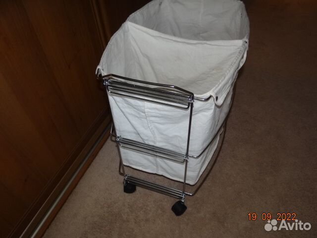 Бельевая корзинка двойная