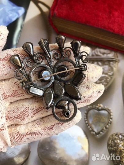 Винтажная брошь кулон 1950е США