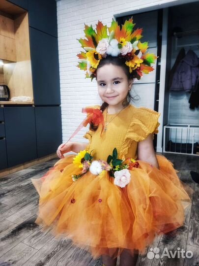 Карнавальный костюм для девочки осень