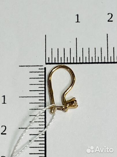 Золотые серьги с фианитами (7500)*