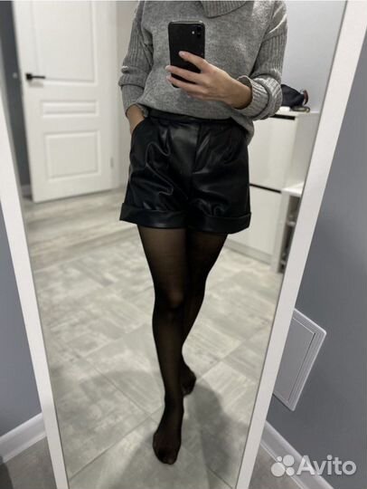 Кожаные шорты