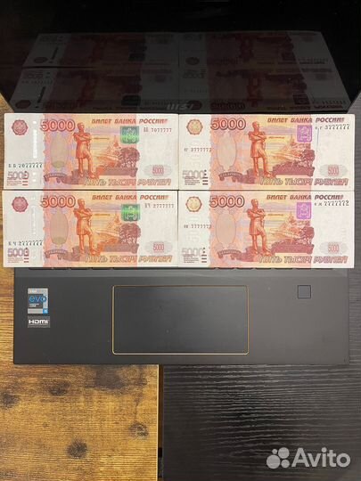 Купюра 5тр с красивым номером 7777777
