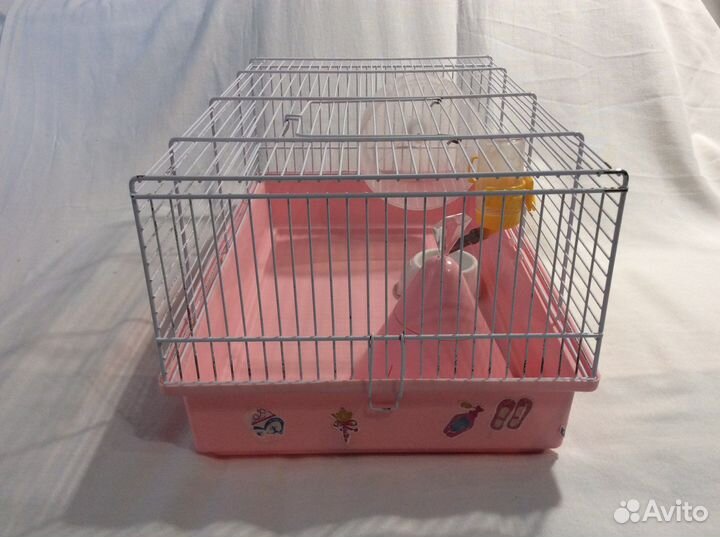 Клетка для джунгарика, игрушка, совок, минералы