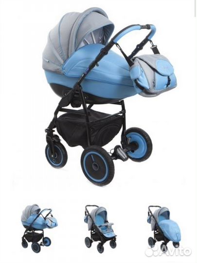 Детская коляска 2 в 1 Adamex Champion Alu