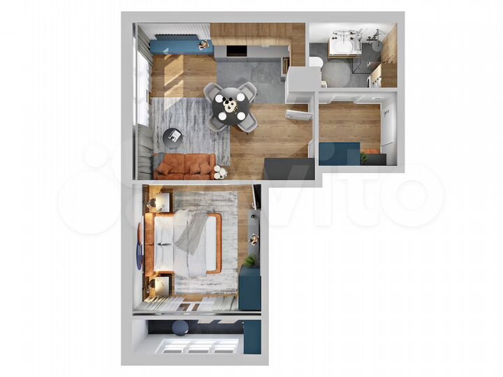 1-к. квартира, 42,5 м², 16/27 эт.