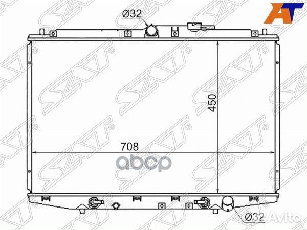 Радиатор Honda Odyssey 98-04 HD0007-RA6 Sat
