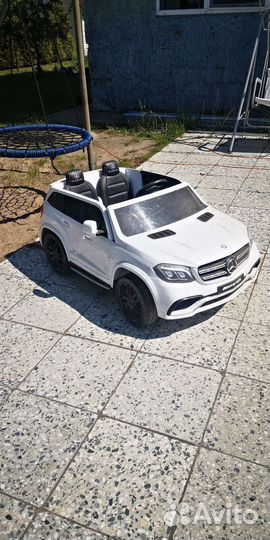 Детский электромобиль большой 2 места бу
