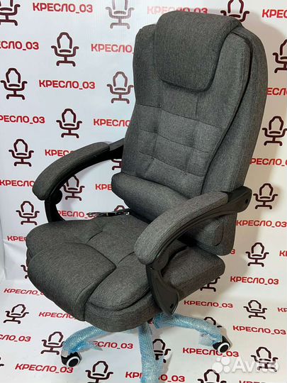 Офисное кресло руководителя, текстиль