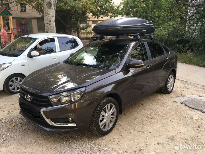 Автобокс TerraDrive 480 черный матовый на Лада