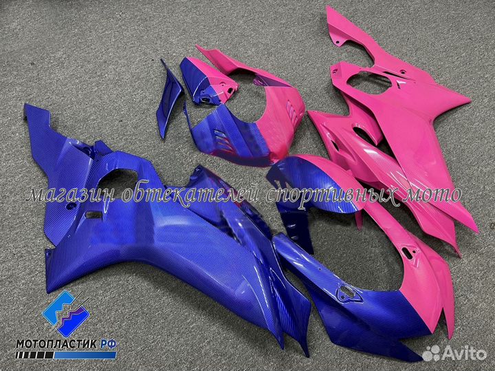 Yamaha YZF R6 2017-2019 пластик / аквапринт карбон