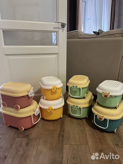 Контейнеры для игрушек на колесах