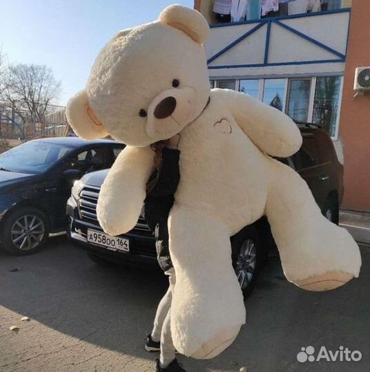 Большой плюшевый медведь 240см