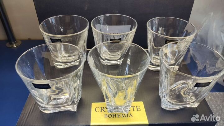 Хрустальные стаканы богемия для виски
