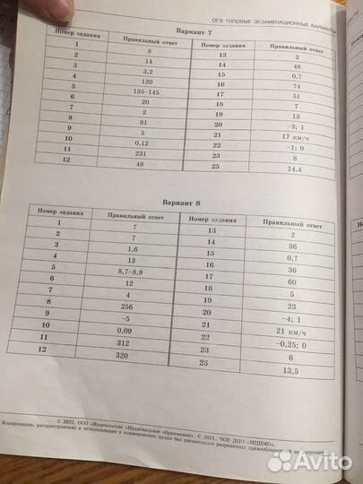 Сборник огэ по математике