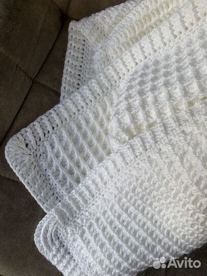 Плед детский вязаный ручная работа