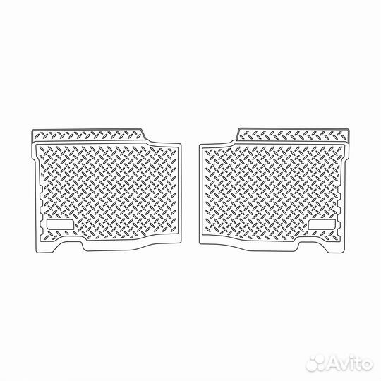 Ковры в салон UAZ Patriot (2005-2013) (задние)