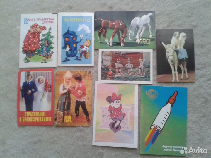 Календарики СССР