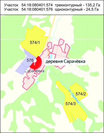 Участок 159,64 га (СНТ, ДНП)