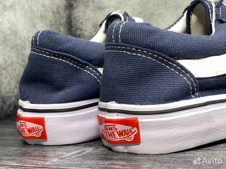 Кеды vans синие