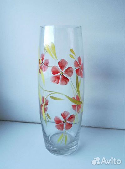 Советская ваза ручная роспись