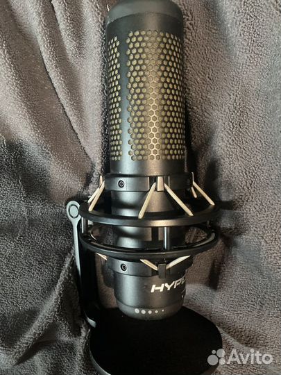 Микрофон hyperx quadcast s черный