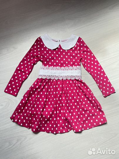 Платье хлопковое 116-122 на девочку