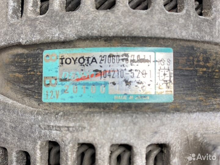 Генератор Toyota corolla 150 1.6