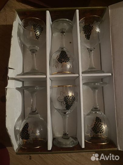 Бокалы стеклянные