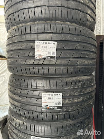 Hankook Ventus S1 Evo3 SUV K127A 275/40 R22 и 315/35 R22 111Y