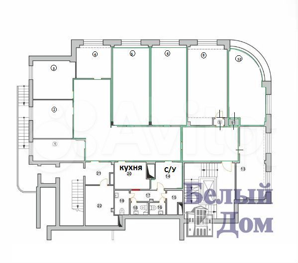 Сдам офисное помещение, 342 м²