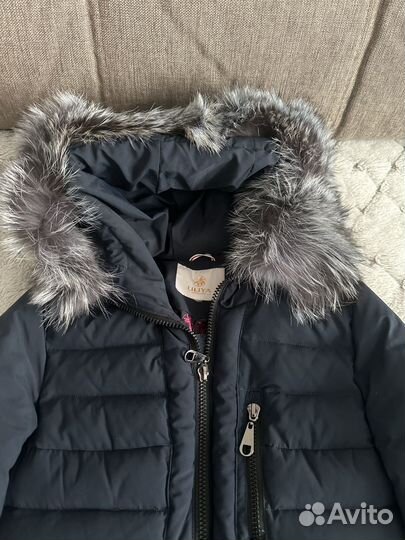 Пальто зимнее с натуральным мехом 42 44