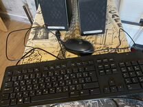 Компьютерные колонки мышь и клавиатура