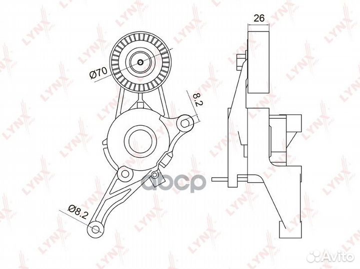 Натяжитель ремня навесного оборудования LCV PT3