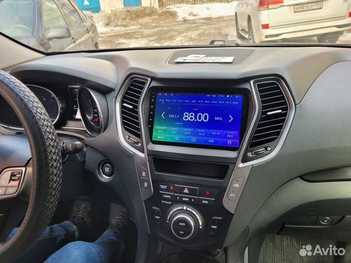 Android магнитола для Hyundai Santa Fe, есть Teyes