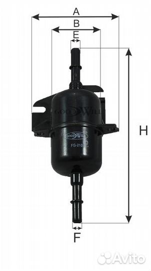 Фильтр топливный fiat albea