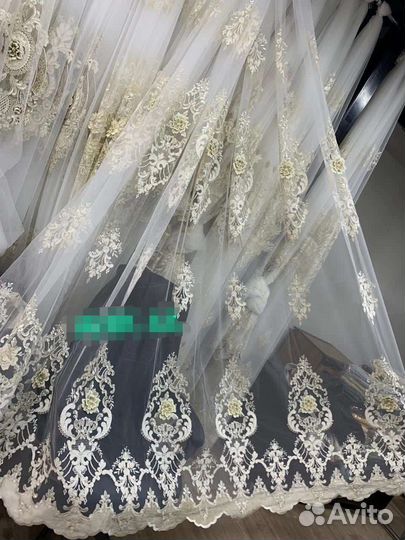 Тюль Новый со стразами