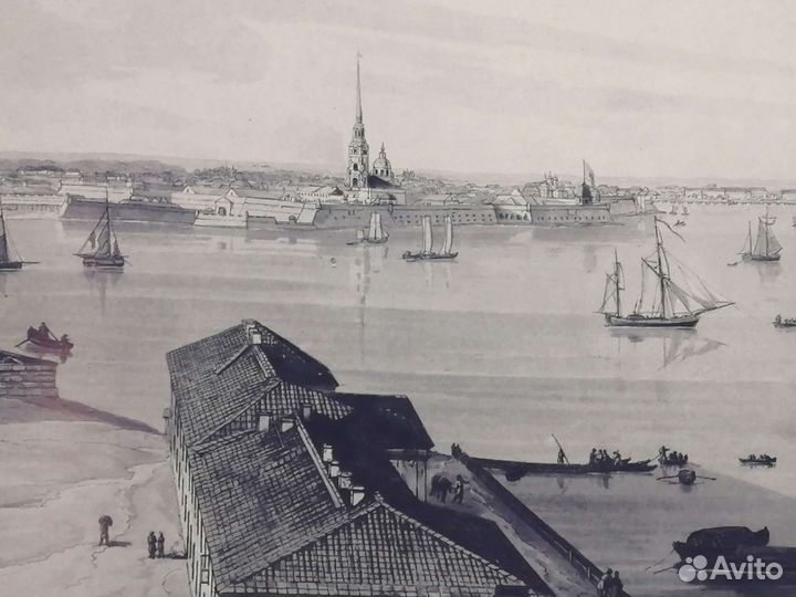 Гравюры и акварель Санкт - Петербурга