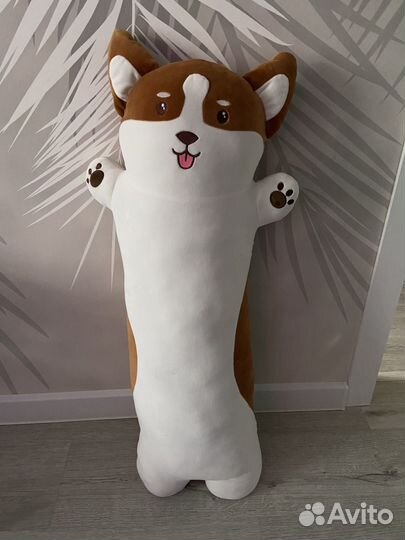 Мягкая игрушка-подушка, длинная собака, новая