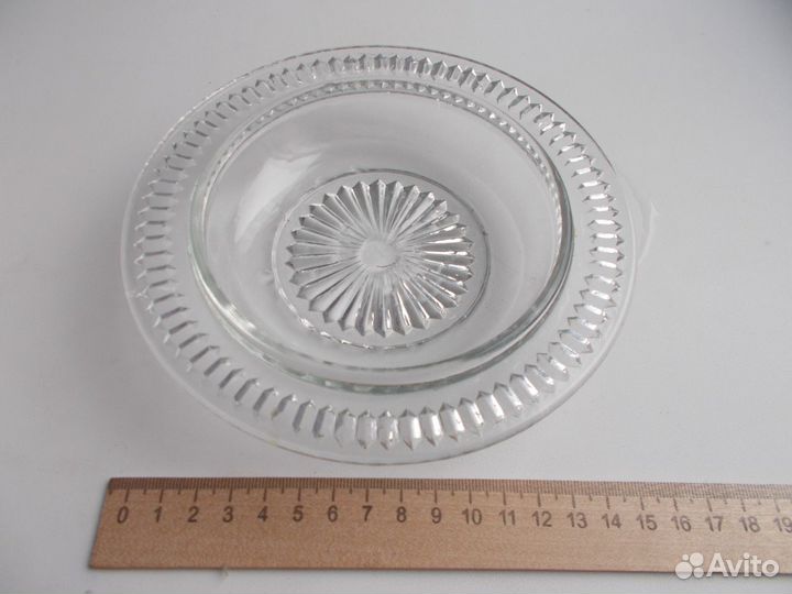 Старинная масленка. Стекло СССР Клеймо суз 60-70гг