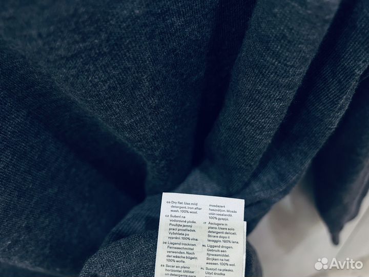 Джемпер мужской шерсть мериноса 50 52 arket
