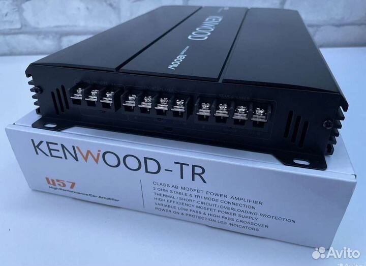 Автомобильный усилитель 4 канала Kenwood