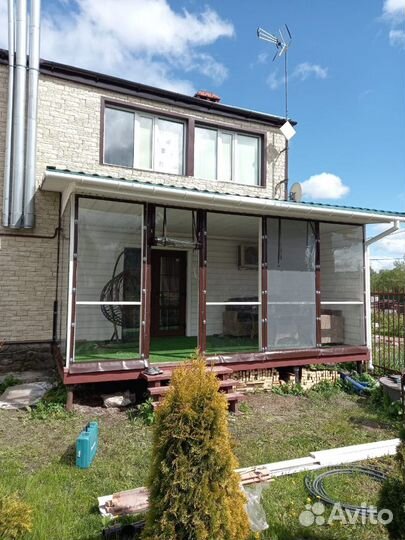 Мягкие окна (шторы) пвх для беседки, веранды