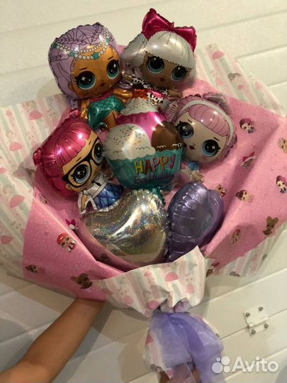 Букет из шаров для девочки Лол