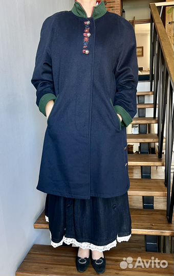 Винтажное баварское пальто шерсть, кашемир