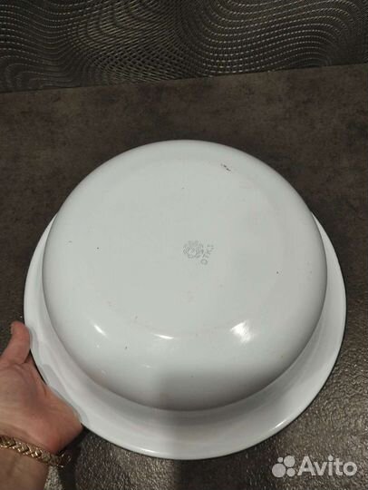 Чашка эмалированная, казан