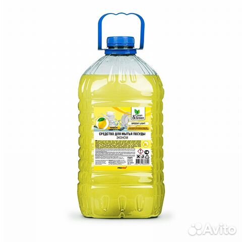 Средство для мытья посуды Лимон 5 литров