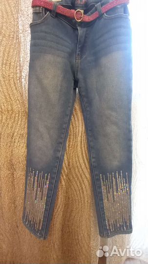 Джинсы утеплённые для девочки