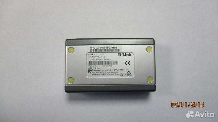 Adsl Modem D-Link DSL-200