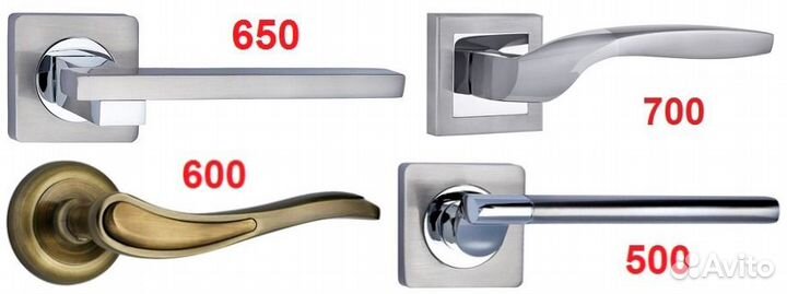 Дверные ручки и петли Новые